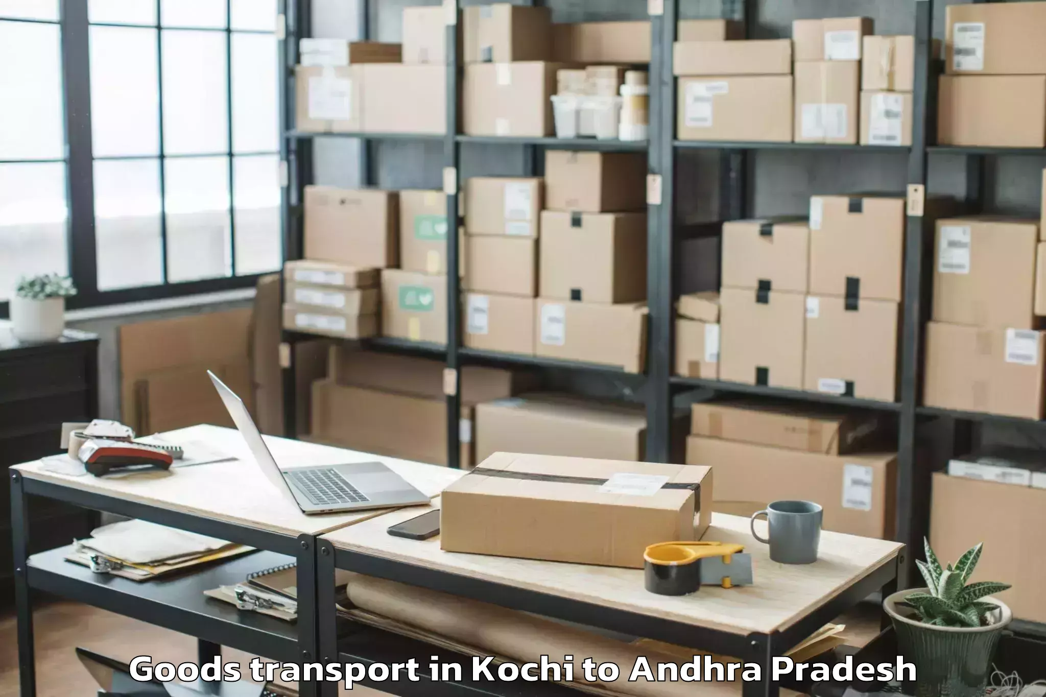 Hassle-Free Kochi to Vissannapeta Goods Transport